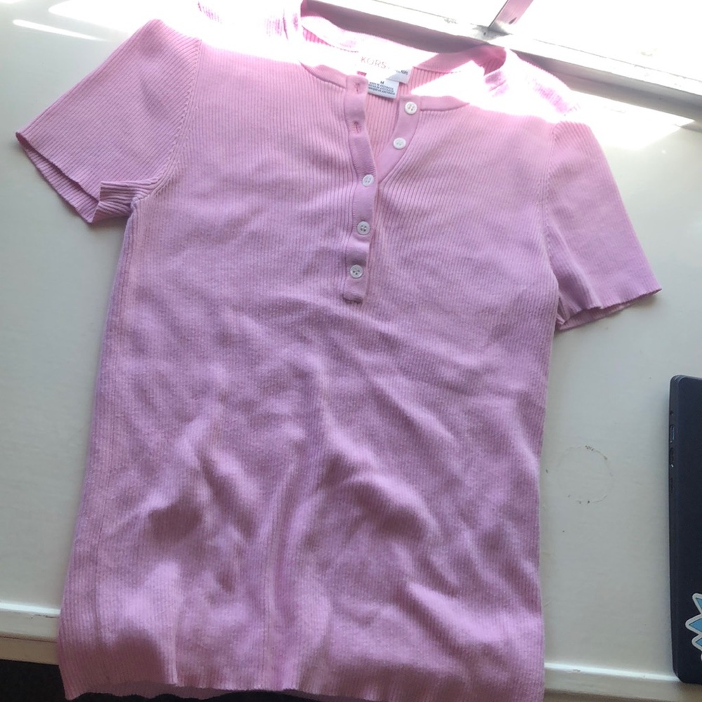 pink micheal kors shirt!